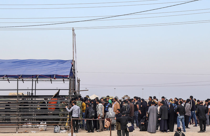 تردد زائران اربعین از مرز مهران