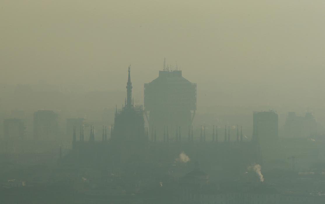 تصویری از هوای آلوده ایتالیا