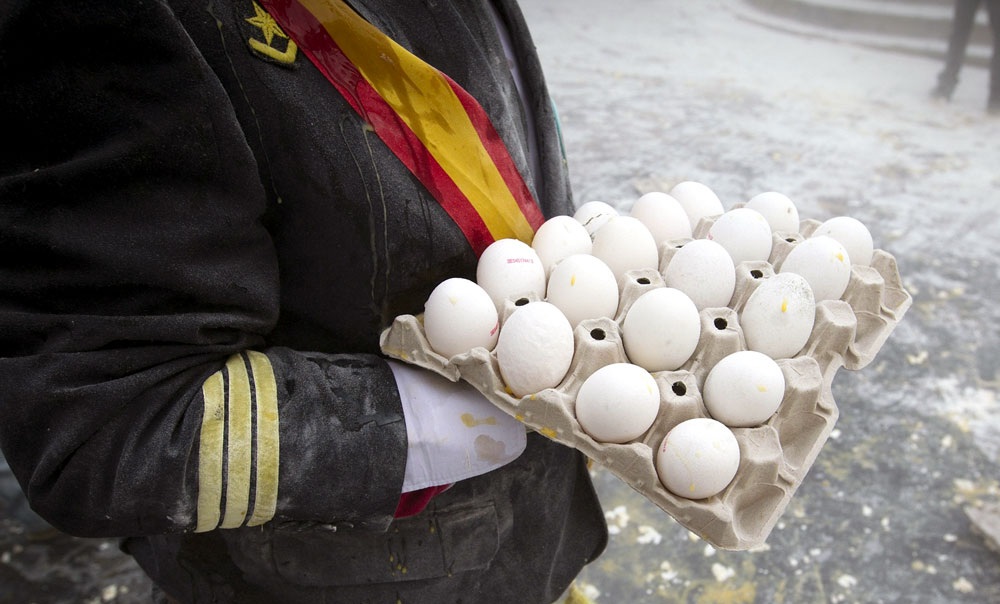 جنگ آرد و تخم مرغ در اسپانیا