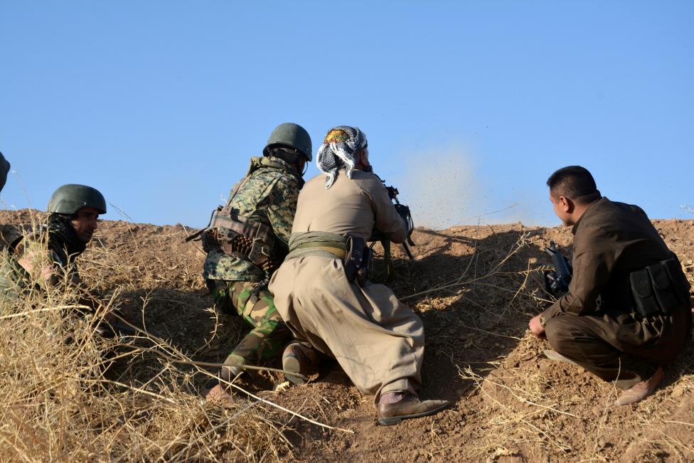 در گیری پیشمرگها در شرق موصل با نیروهای گروهک تروریستی داعش