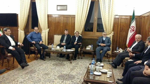 اعضای کمیسیون امنیت مجلس به دیدار ظریف رفتند