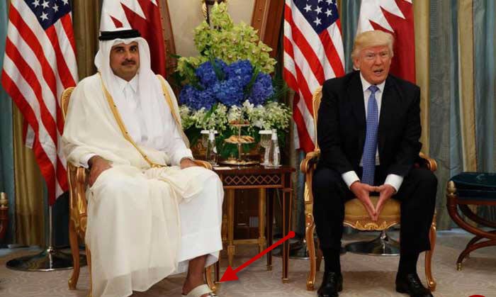 ترامپ و امیر قطر
