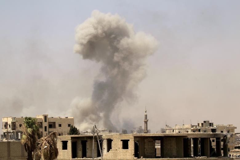 داعش و جنگ در پایتخت خلافت خود خوانده