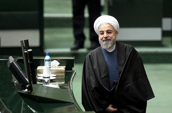 ورود حسن روحانی به مجلس
