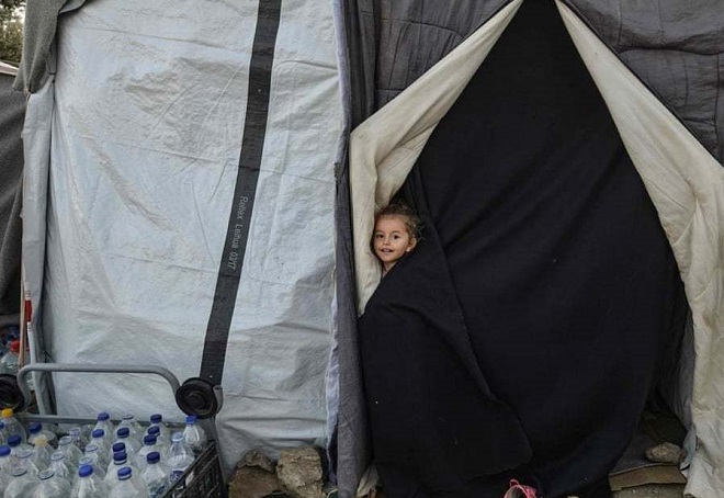 چادر پناهندگان در یونان