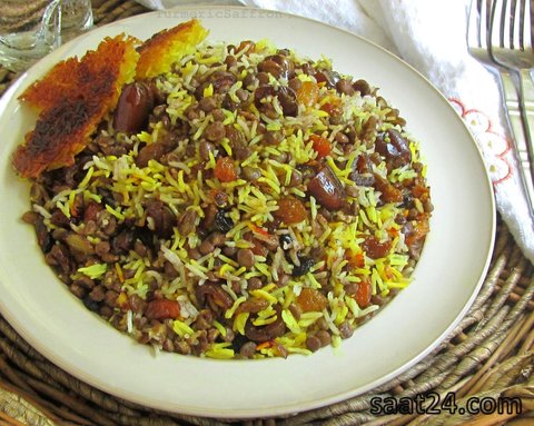 طرز تهیه عدس پلو