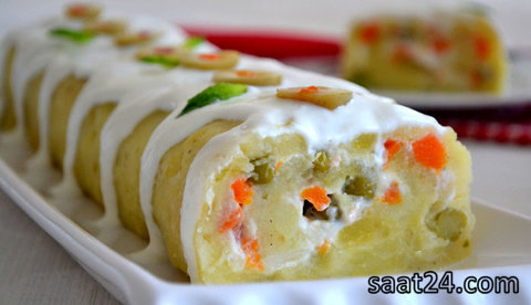 طرز تهیه رولت سیب زمینی