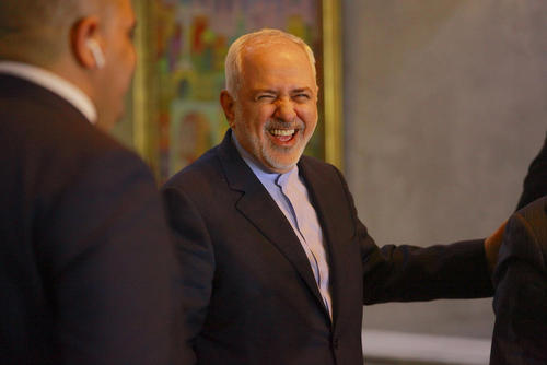 محمد جواد ظریف" در نشست خبری مشترک با همتای عراقی در بغداد