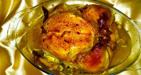طرز تهیه مرغ شکم پر | طرز تهیه مرغ شکم پر در قابلمه و مرغ شکم پر خاور خانم