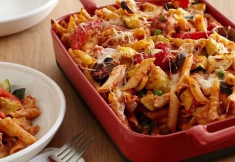 طرز تهیه پاستا |  نحوه تهیه پاستا پنه و پاستا پنه با سس آلفردو و پاستا سبزیجات