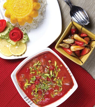 طرز تهیه ی آلبالو پلو با گوشت | نحوه تهیه آلبالو پلو با مرغ