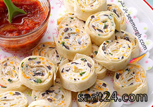 طرز تهیه رول پنیری مکزیکی