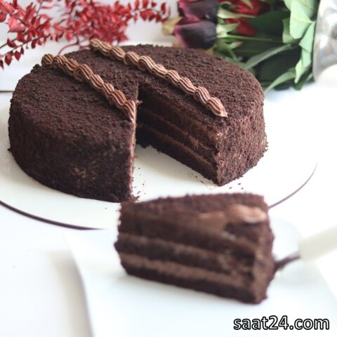 طرز تهیه کیک شکلات بی بی