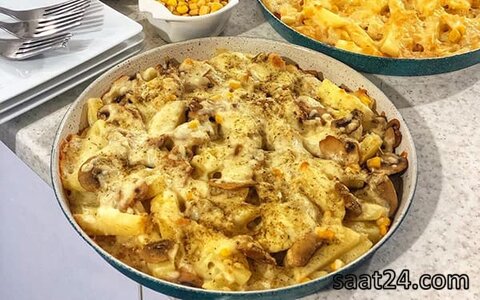 طرز تهیه سیب زمینی پنیری