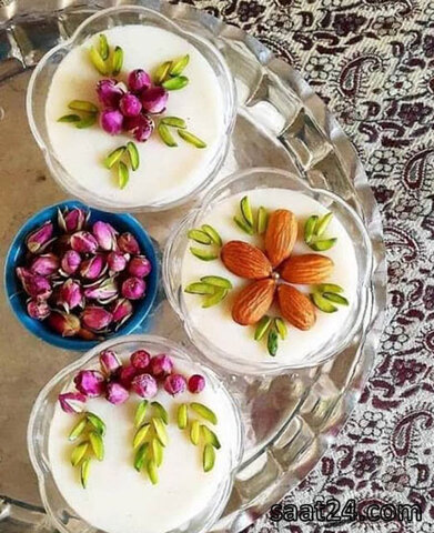 طرز تهیه شیر برنج کنجدی