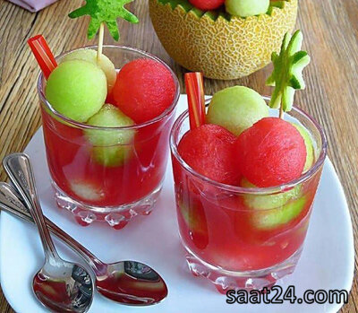طرز تهیه کوکتل طالبی هندوانه