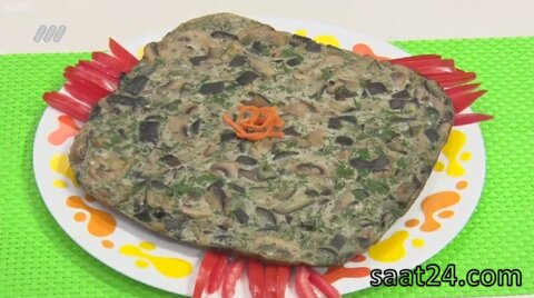 طرز تهیه کوکو قارچ و بادمجان