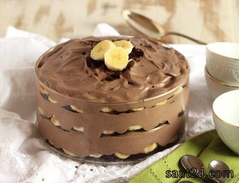 طرز تهیه دسر موزی شکلاتی