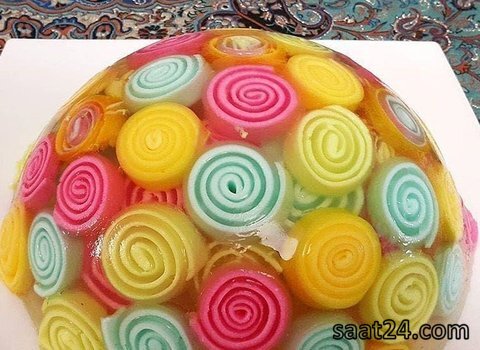 طرز تهیه شارلوت ژله رولی