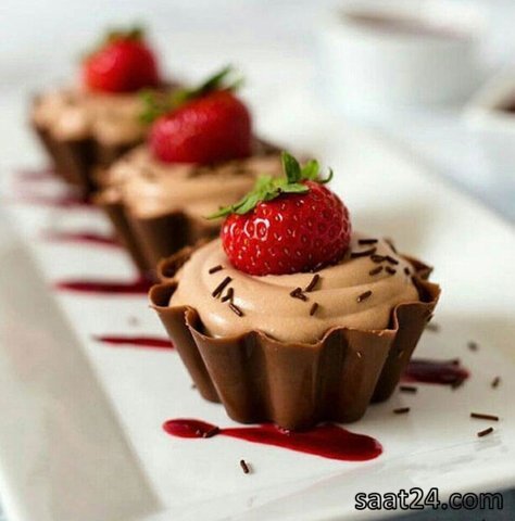 طرز تهیه دسر کاسه شکلاتی