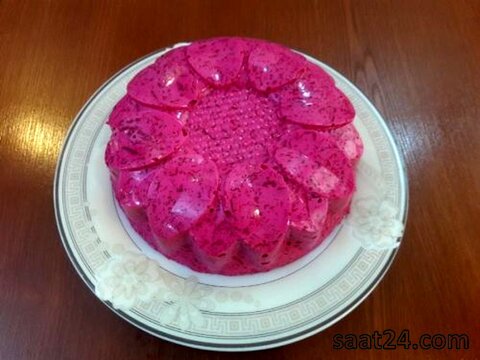طرز تهیه دسر  ماست  لبو ژله‌ای 