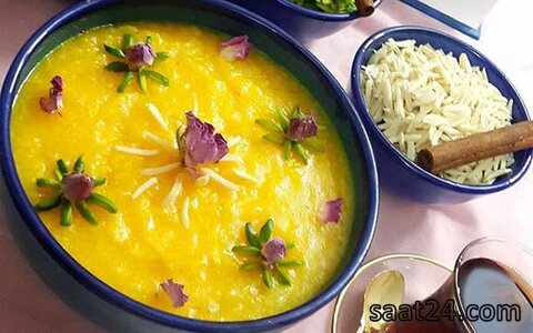طرز تهیه شله زرد