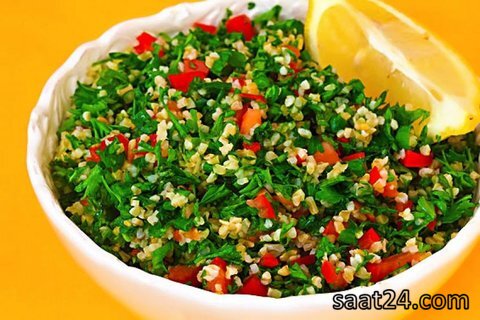 طرز تهیه سالاد بلغور ترکیه ای