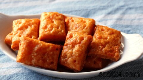 طرز تهیه کراکر پنیری