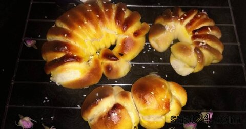 طرز تهیه نان شیرمال پنیری
