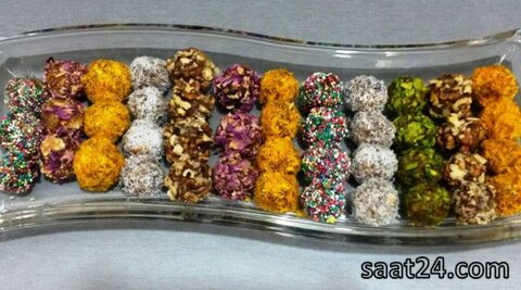طرز تهیه توپک خرما