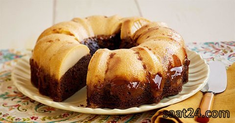 طرز تهیه فلن کیک مرمری