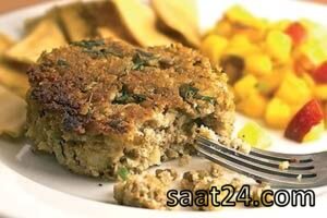طرز تهیه کوکو عدس با پلو