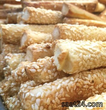 طرز تهیه نان سوپ کنجدی