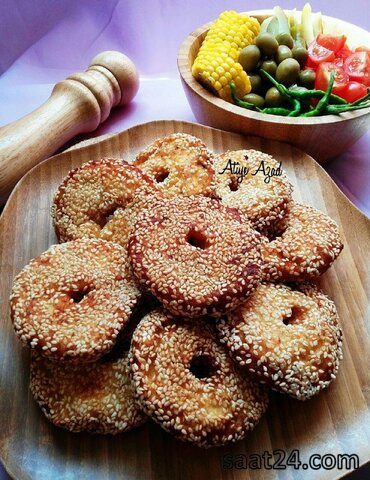 طرز تهیه دونات مرغ کنجدی