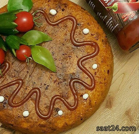 طرز تهیه کیک پیتزا بدون فر