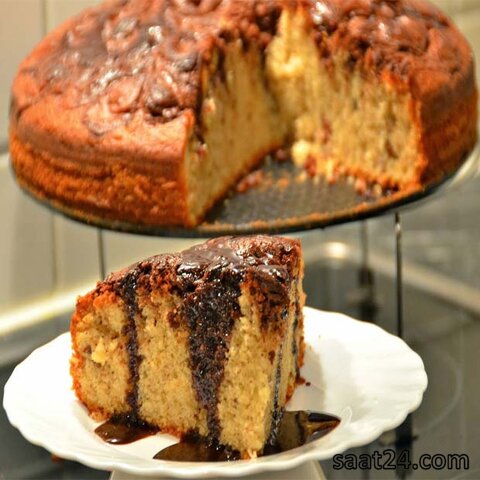 طرز تهیه کیک موز و فندق