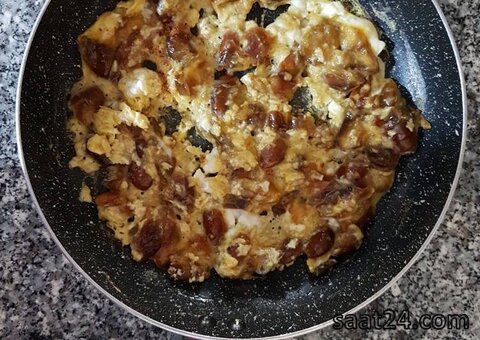 طرز تهیه املت خرما