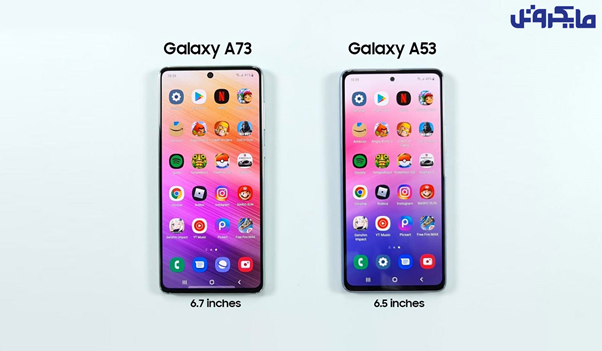 مقایسه A53 وA73 سامسونگ