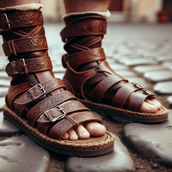 کفش چرم مردانه در جهان باستان