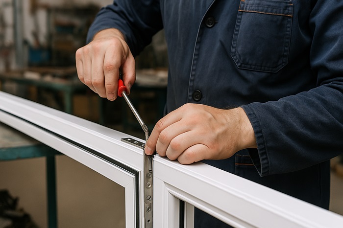 نصب اسپانیولت پنجره دوجداره UPVC