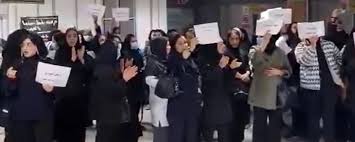 تجمع اعتراض در اهواز بیمارستان رازی