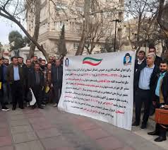 تجمع رانندگان استیجاری مقابل نهاد ریاست جمهوری