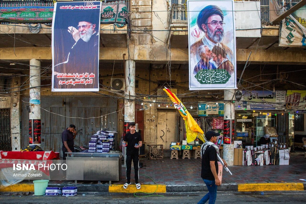 کربلا در آستانه برگزاری تشییع رهبر شهید انقلاب + تصاویر