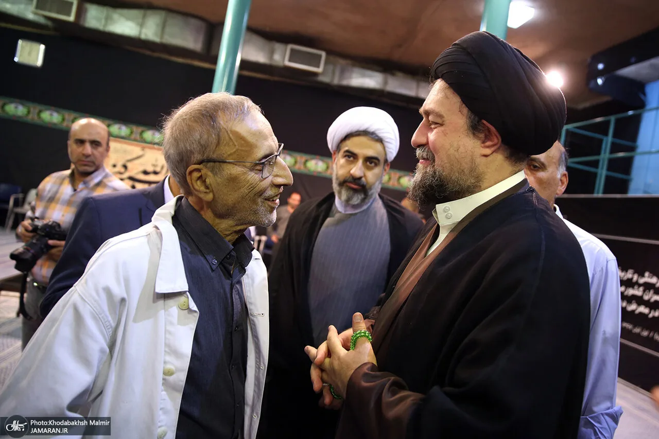 دیدار سید حسن خمینی با خانم باستان شناس سرشناس/ هادی خانیکی هم بود +تصویر