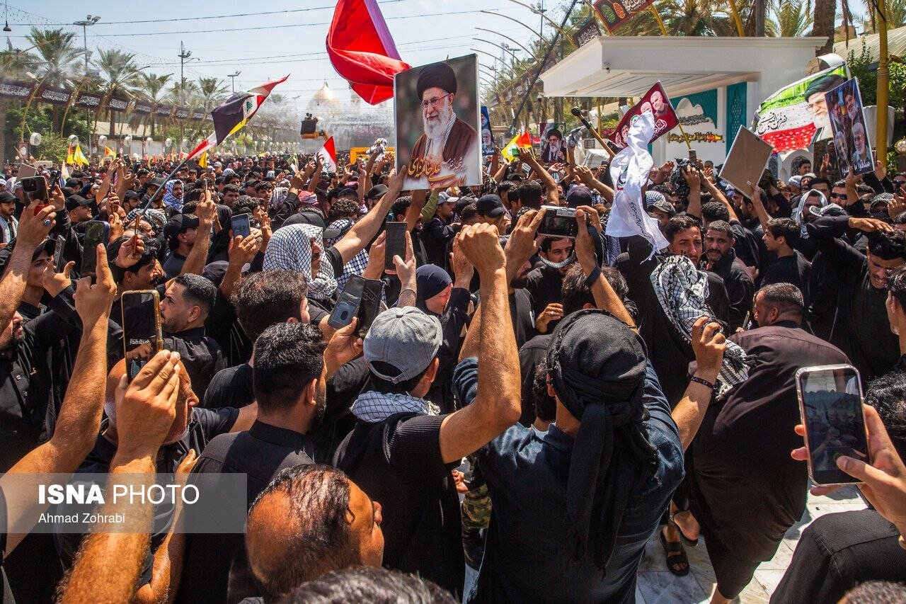 کربلا در آستانه برگزاری تشییع رهبر شهید انقلاب + تصاویر