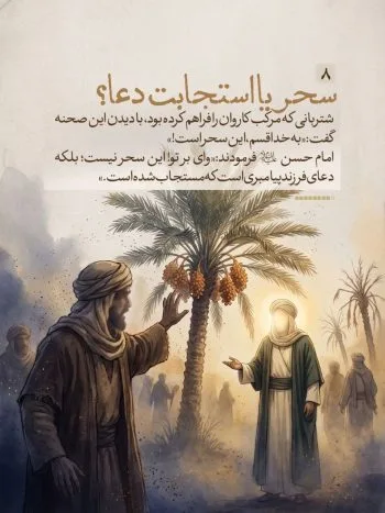 وقتی با دعای کریم اهل البیت(ع) نخلی خشک تازه گشت و بارور شد