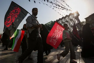 مراسم آیینی پیاده‌روی جاماندگان اربعین حسینی - تهران