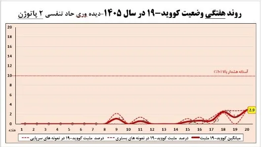 وضعیت آنفلوآنزا در هفته بیستم سال / یک استان بالاتر از آستانه هشدار بالا