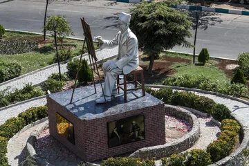 مراسم رونمایی از مجسمه کمال‌الملک