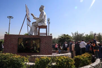 مراسم رونمایی از مجسمه کمال‌الملک